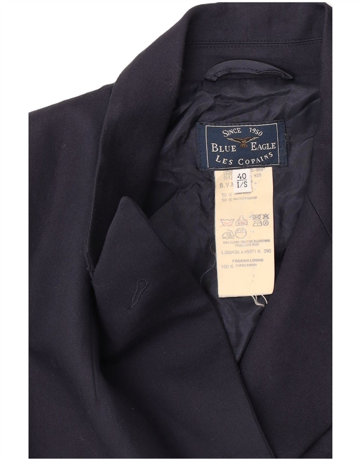 Les Copains Dame Blue Eagle Blazer Jacket IT 40 Small Navy Blue
