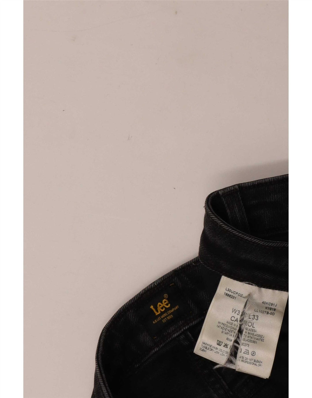 Lee Dame Carol Straight Jeans W32 L26 Sort Bomuld