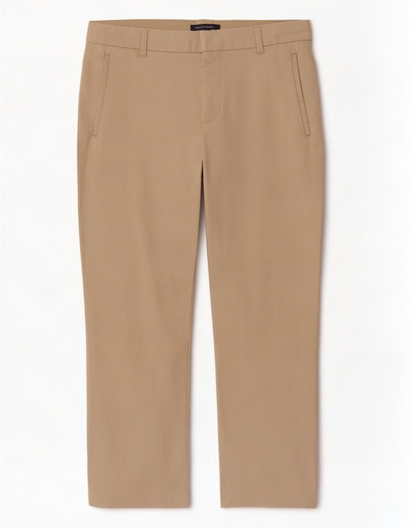 Tommy Hilfiger lige cropped bukser til kvinder US 6 Medium W30 L24 Beige