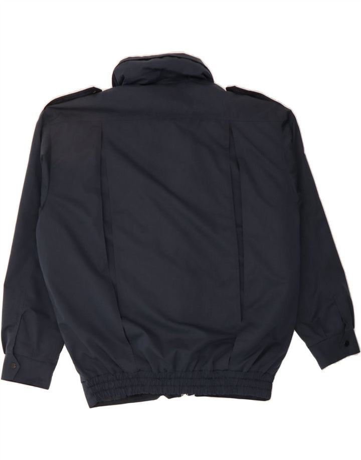 VINTAGE Mens Bomber Jacket IT 54 2XL Navy Blue Vintage Vintage and Second-Hand Vintage from Messina Hembry 