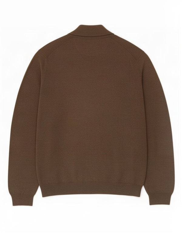 Massimo Dutti Herre Cardigan Sweater XL Khaki Bomuld