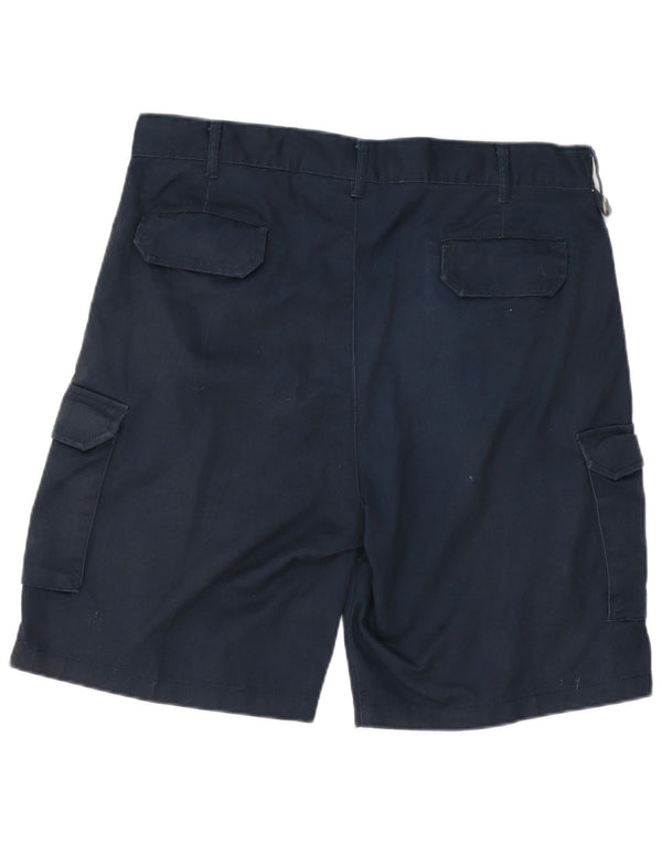 Dickies Herre Cargo Shorts W36 Large Navy Blue Polyester