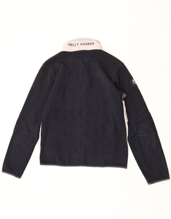 Helly Hansen Herre grafisk fleecejakke UK 40 Large Navy Blue Colourblock