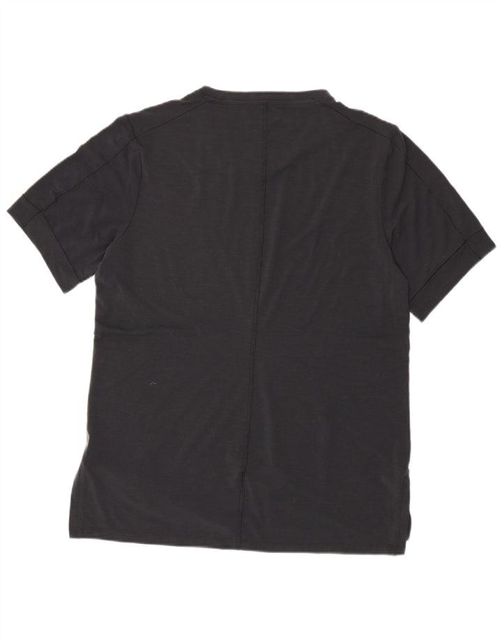 NIKE Herre Dri Fit Slim Fit T-shirt Top Stor sort polyester