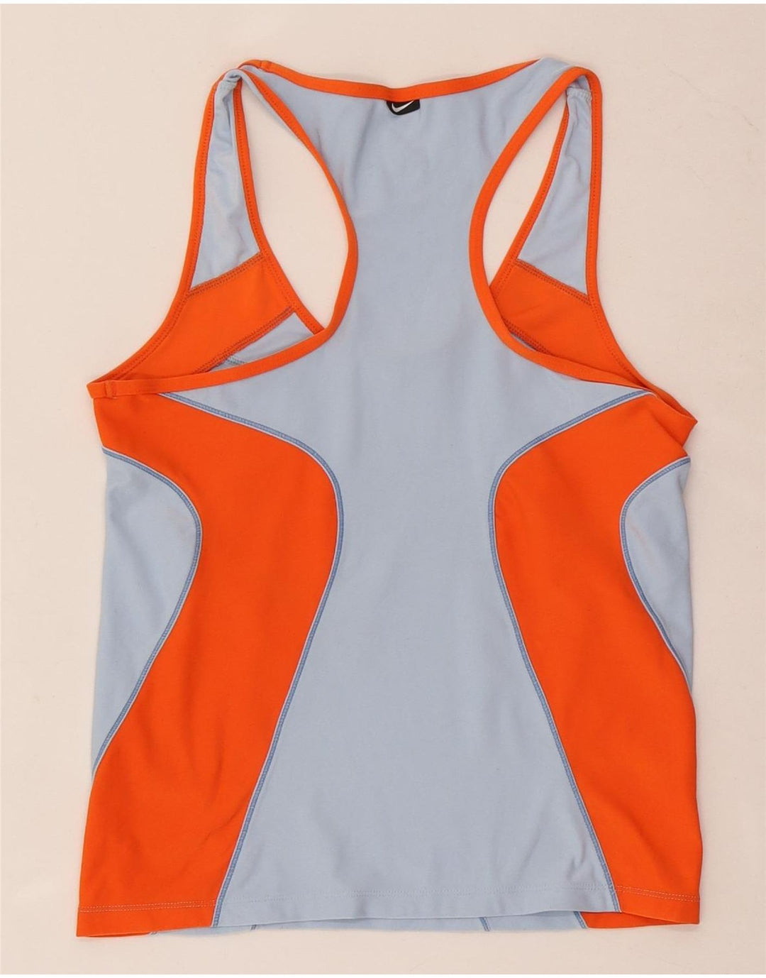 Nike Dame Dri Fit Vest Top US 8/10 Medium Blue Colourblock