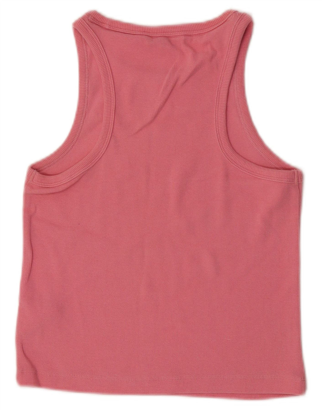 Tommy Hilfiger Dame Crop Vest Top UK 12 Medium Pink Bomuld