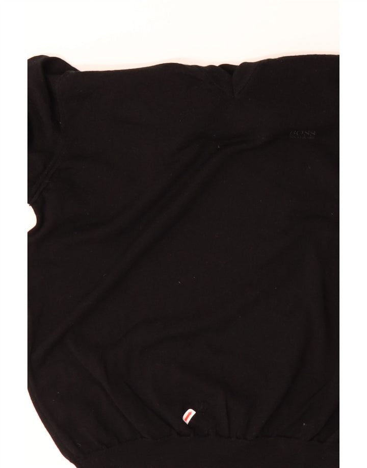 HUGO BOSS Herre V-hals sweater Medium Sort