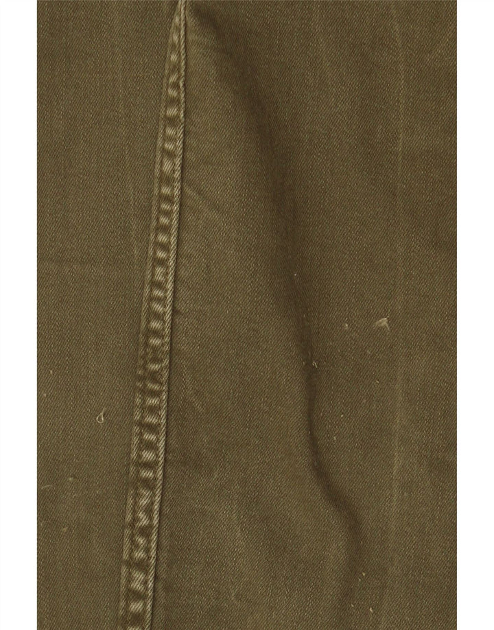 Zara Dame Slim Jeans EU 40 Medium W30 L27 Khaki Colourblock