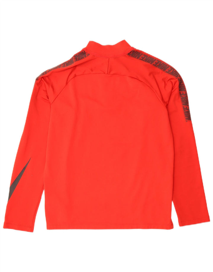 NIKE Boys Dri Fit Graphic Pullover Tracksuit Top 13-14 Years XL Red
