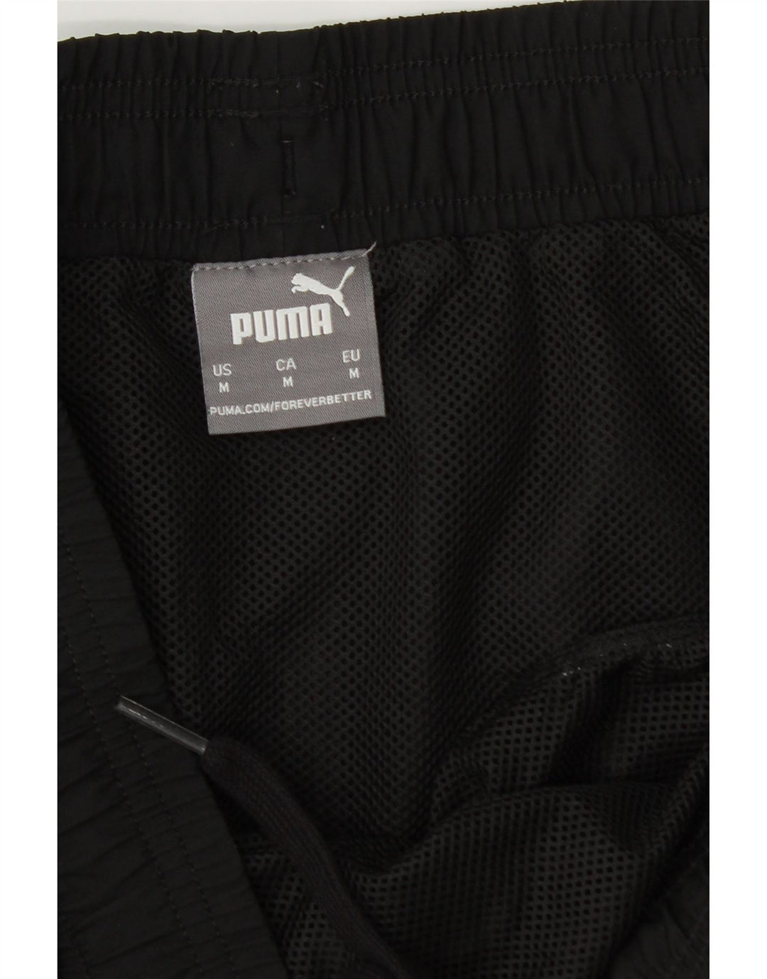 PUMA Mens Graphic Sport Shorts Medium  Black Vintage Puma and Second-Hand Puma from Messina Hembry 