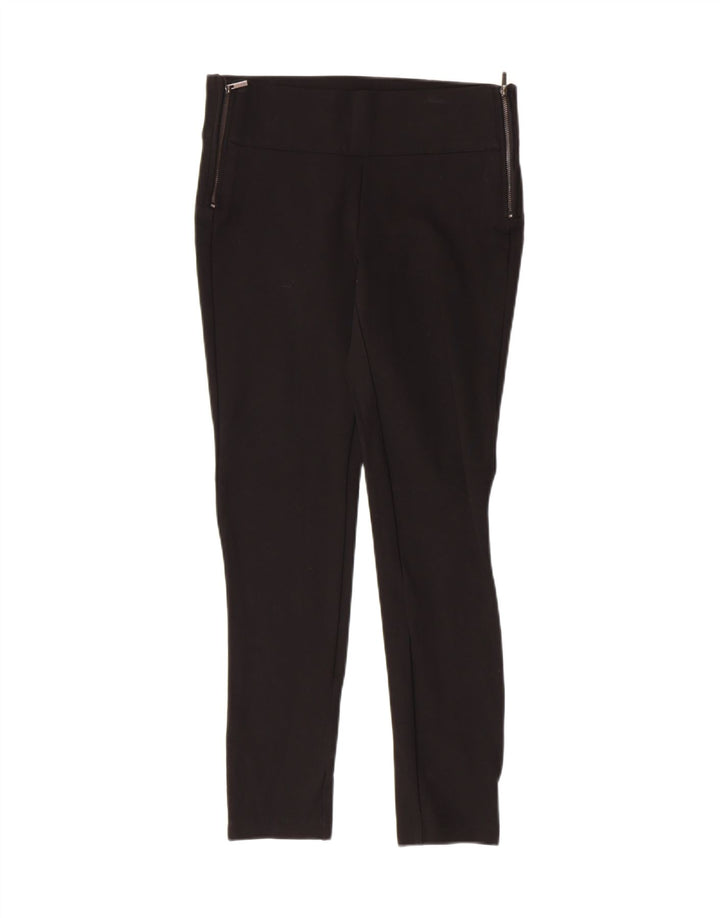 ZARA Womens Slim Casual Trousers Medium W28 L28 Black Viscose Vintage Zara and Second-Hand Zara from Messina Hembry 