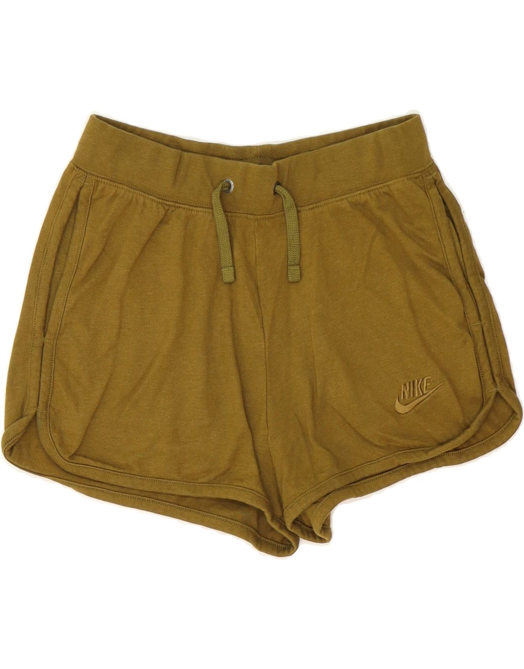 NIKE Womens Sport Shorts UK 6 XS Khaki Polyester Vintage Nike and Second-Hand Nike from Messina Hembry 