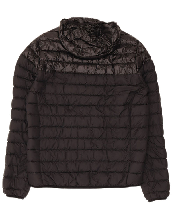 Ciesse Piumini Herre hættepolstret jakke UK 40 Medium Sort Nylon