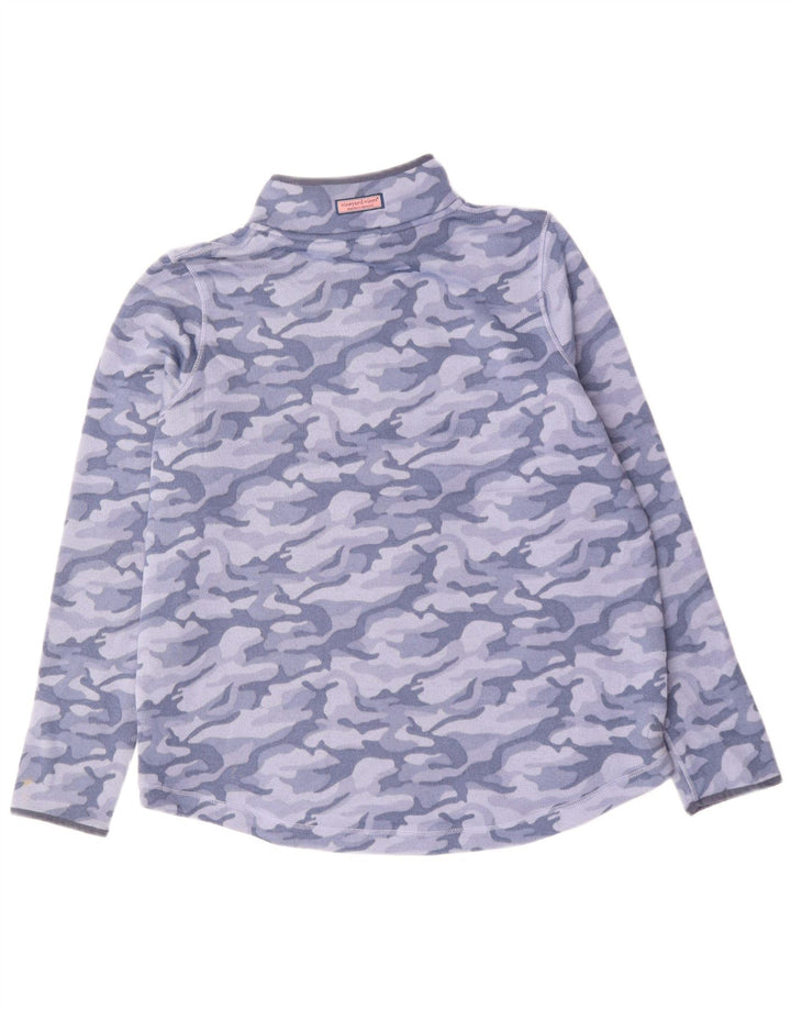 Vineyard Vines Dame Oversized Sweatshirt Jumper UK 18 XL Blå Camouflage