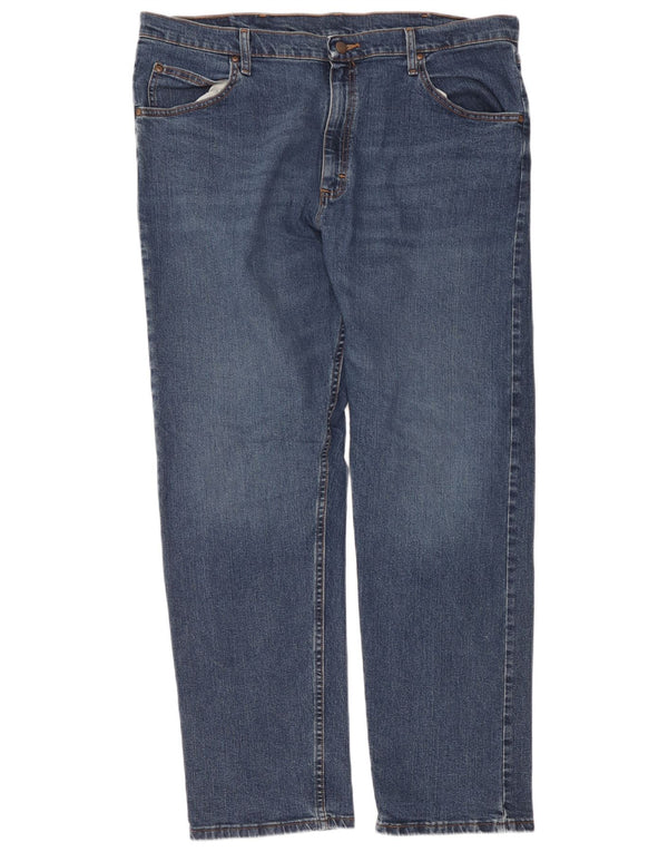 Wrangler Straight Jeans til mænd W38 L32 blå bomuld