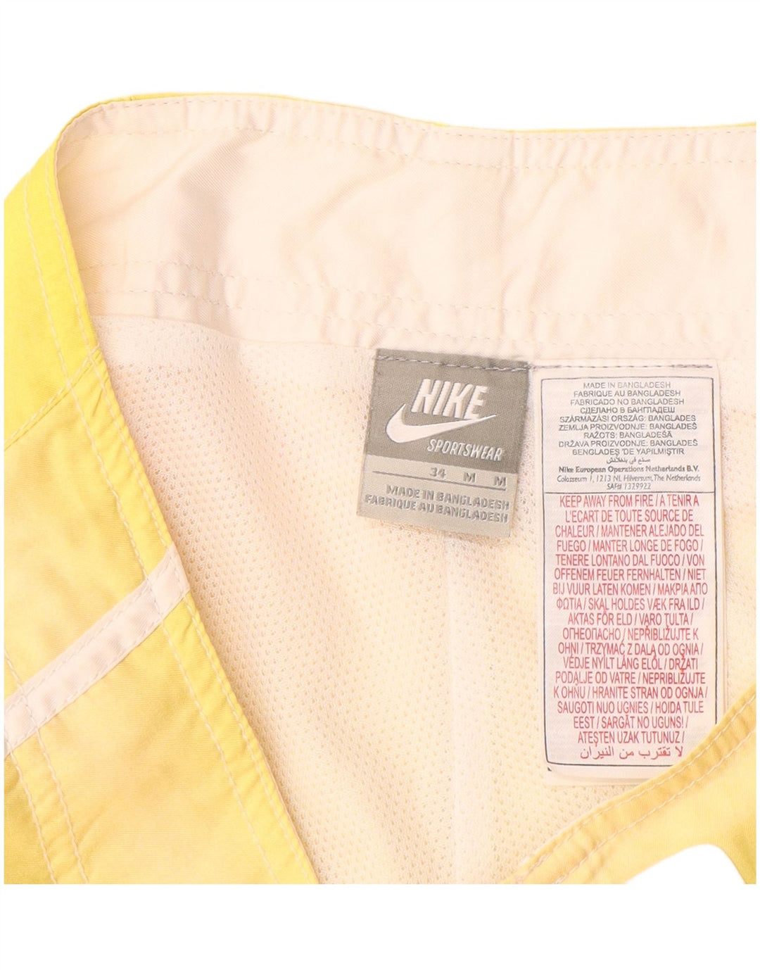 NIKE Mens Swimming Shorts Medium  Orange Colourblock