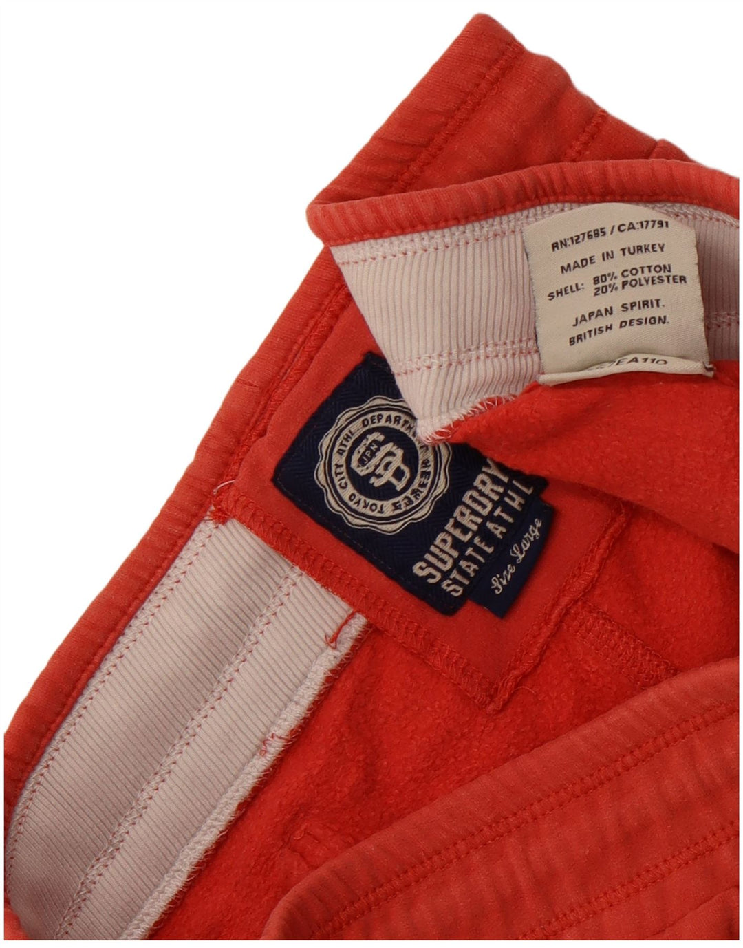 Superdry Graphic Sports Shorts til kvinder UK 16 Large Orange Bomuld