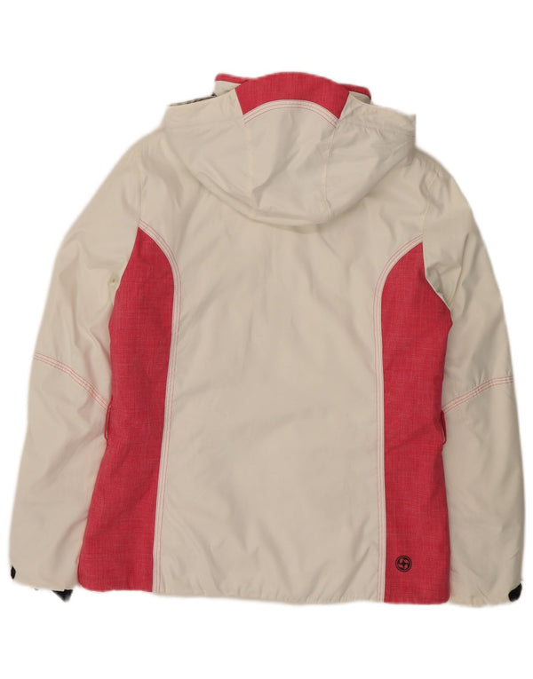 Colmar Dame Oversized Hætte Polstret Skijakke IT 42 Small White