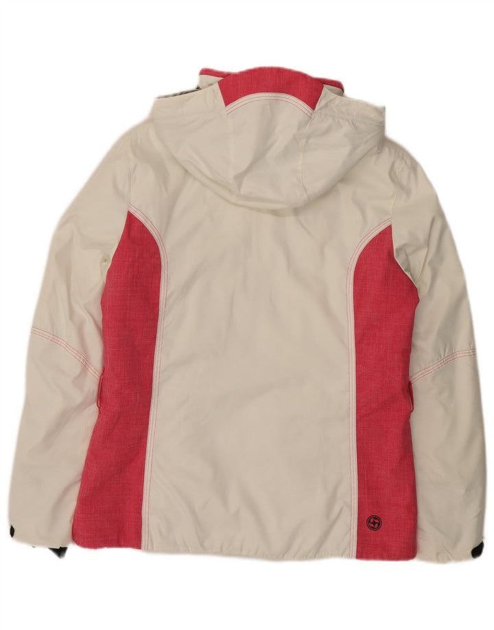 Colmar Dame Oversized Hætte Polstret Skijakke IT 42 Small White