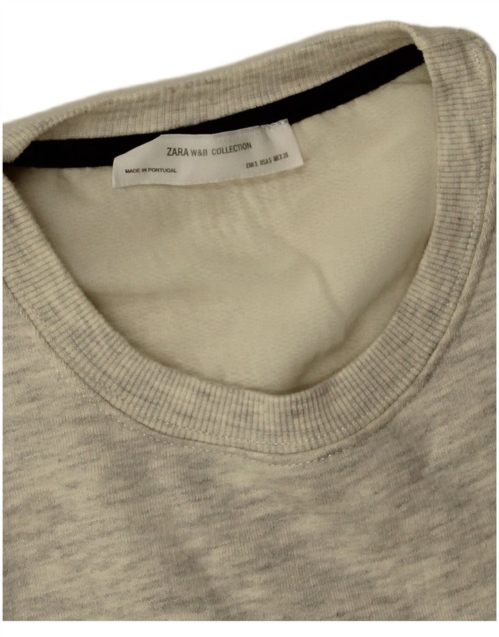 Zara Dame Tunikakjole UK 10 Small Grå Flecked Polyester