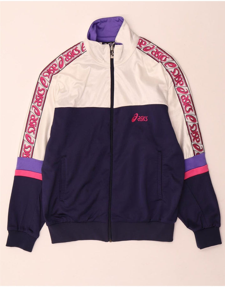 ASICS Grafisk træningsdragt topjakke til kvinder IT 48 XL Hvid Colourblock