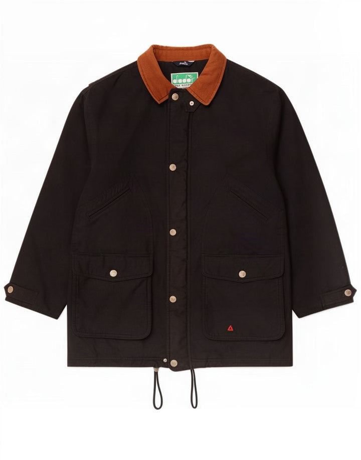 Diadora Herre Utility Jacket UK 40 Large Black Polyester