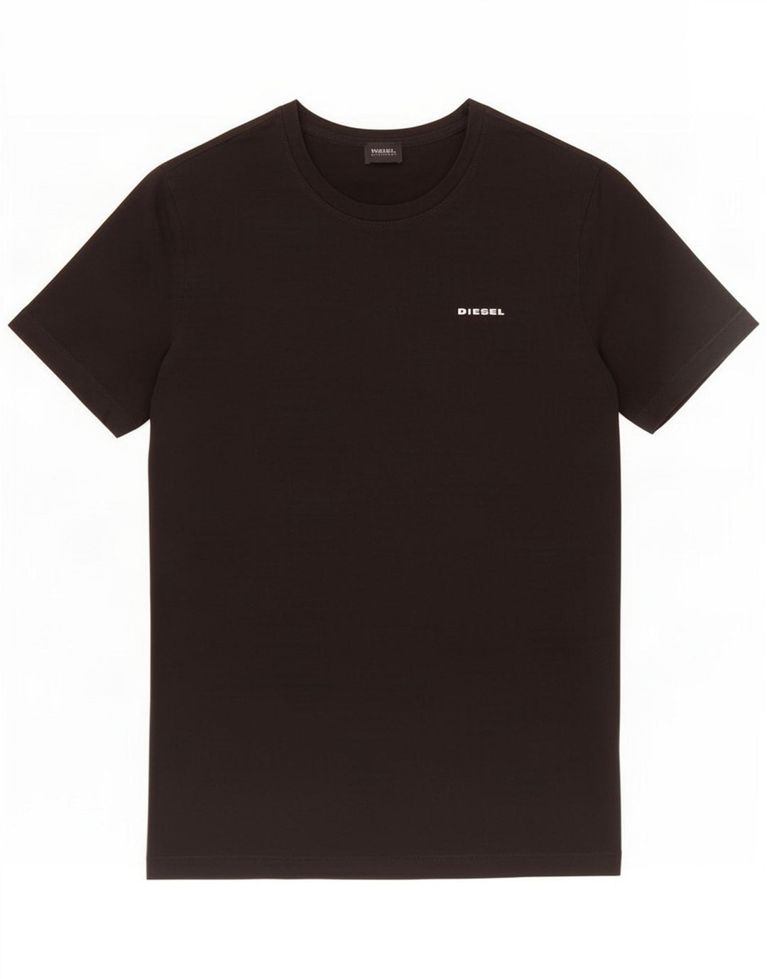 Diesel Herre T-Shirt Top XL Sort Bomuld