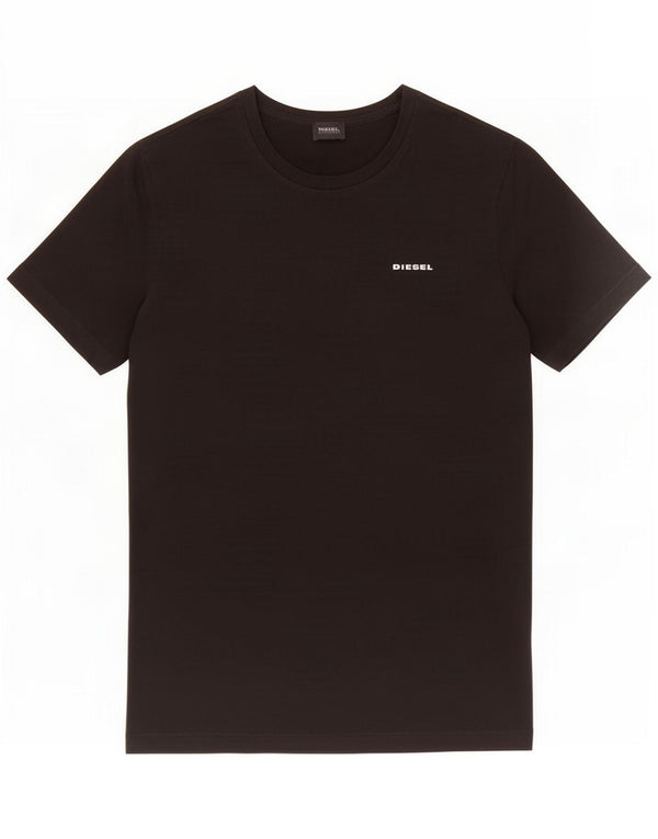 Diesel Herre T-Shirt Top XL Sort Bomuld