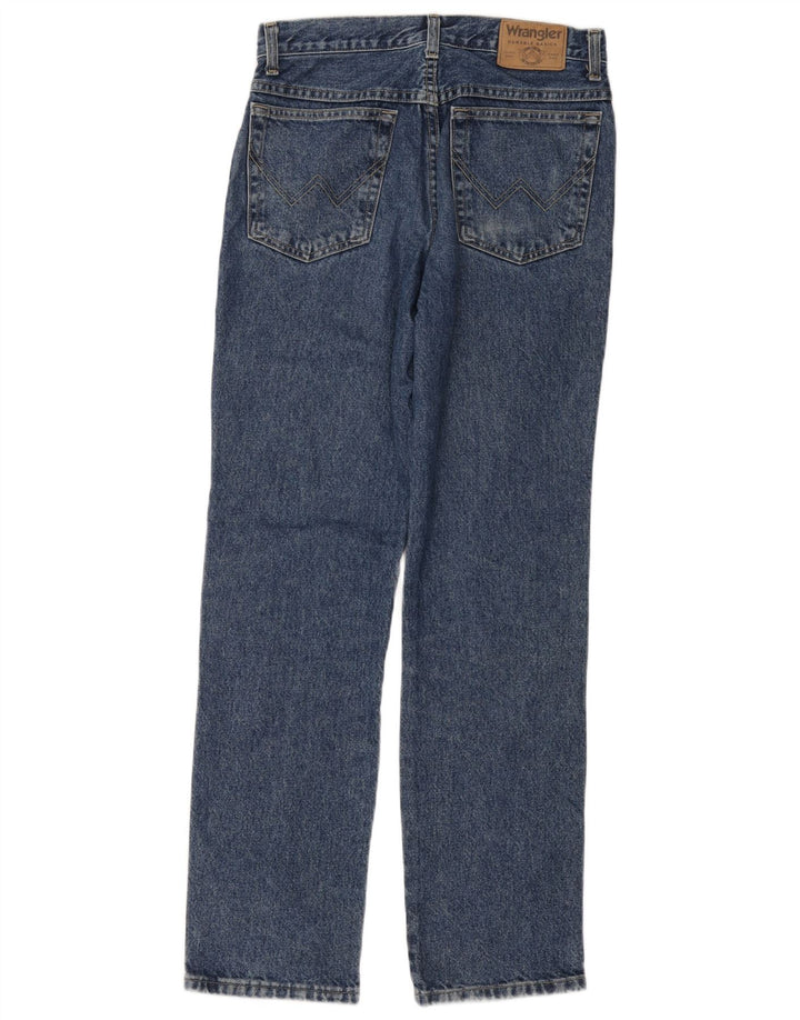 WRANGLER Herre Regular Fit Straight Jeans W32 L32 Blå Bomuld
