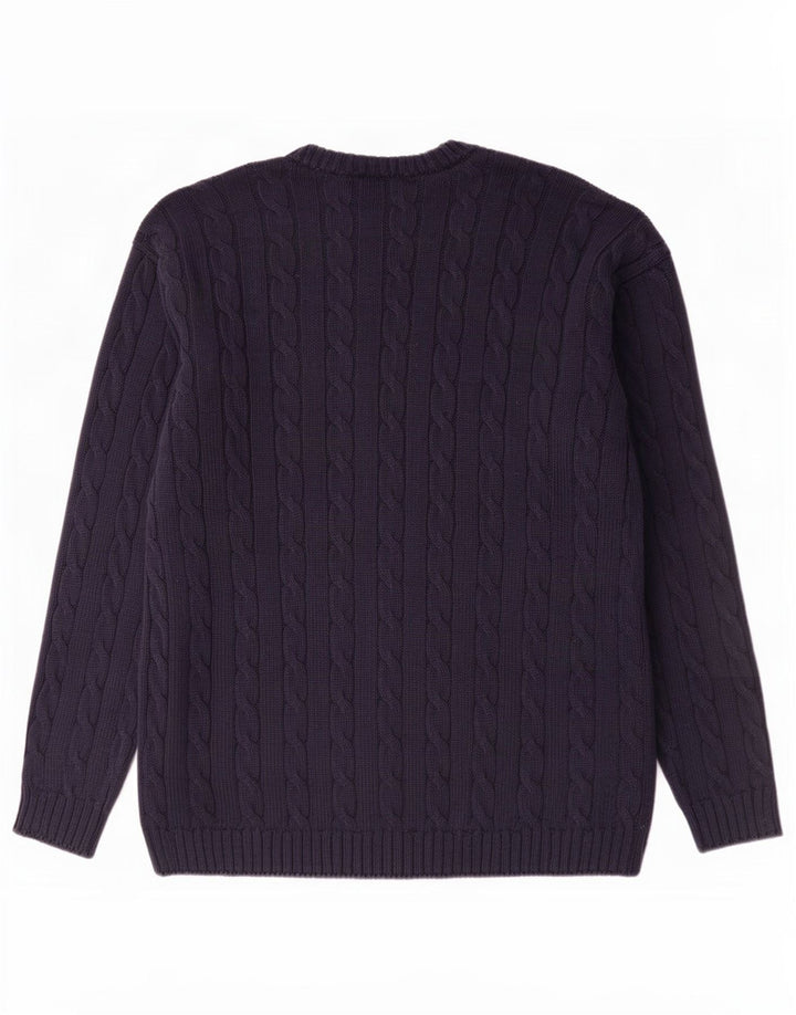 Marks & Spencer Herre St. Michael Crew Neck Jumper Sweater Large Navy Blue