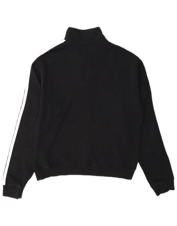 Adidas Sweatshirt med lynlås til kvinder DK 12/14 Medium Sort bomuld