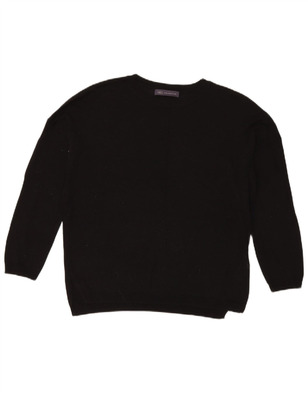 Marks & Spencer Dame sweater med rund hals DK 14 Medium Sort