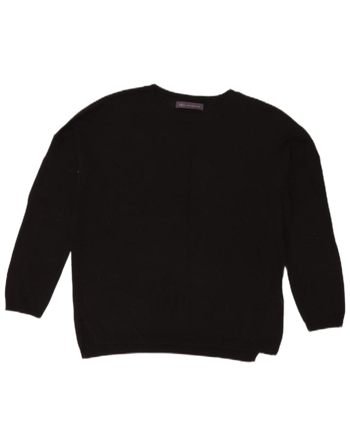 Marks & Spencer Dame sweater med rund hals DK 14 Medium Sort