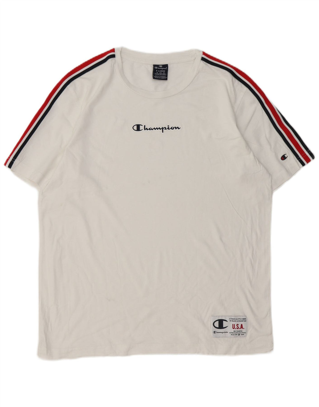 Champion Herre T-Shirt Top XL Hvid