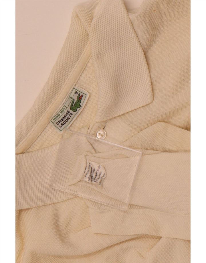 Lacoste Polo Shirt til mænd Størrelse 6 XL Hvid Bomuld
