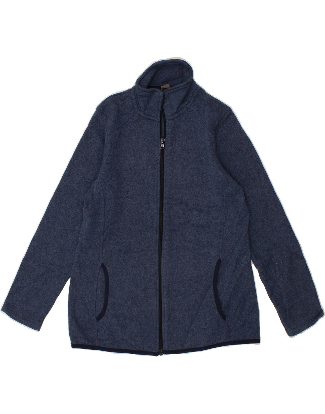 EDDIE BAUER Womens Tracksuit Top Jacket UK 10 Small Navy Blue Polyester Vintage Eddie Bauer and Second-Hand Eddie Bauer from Messina Hembry 