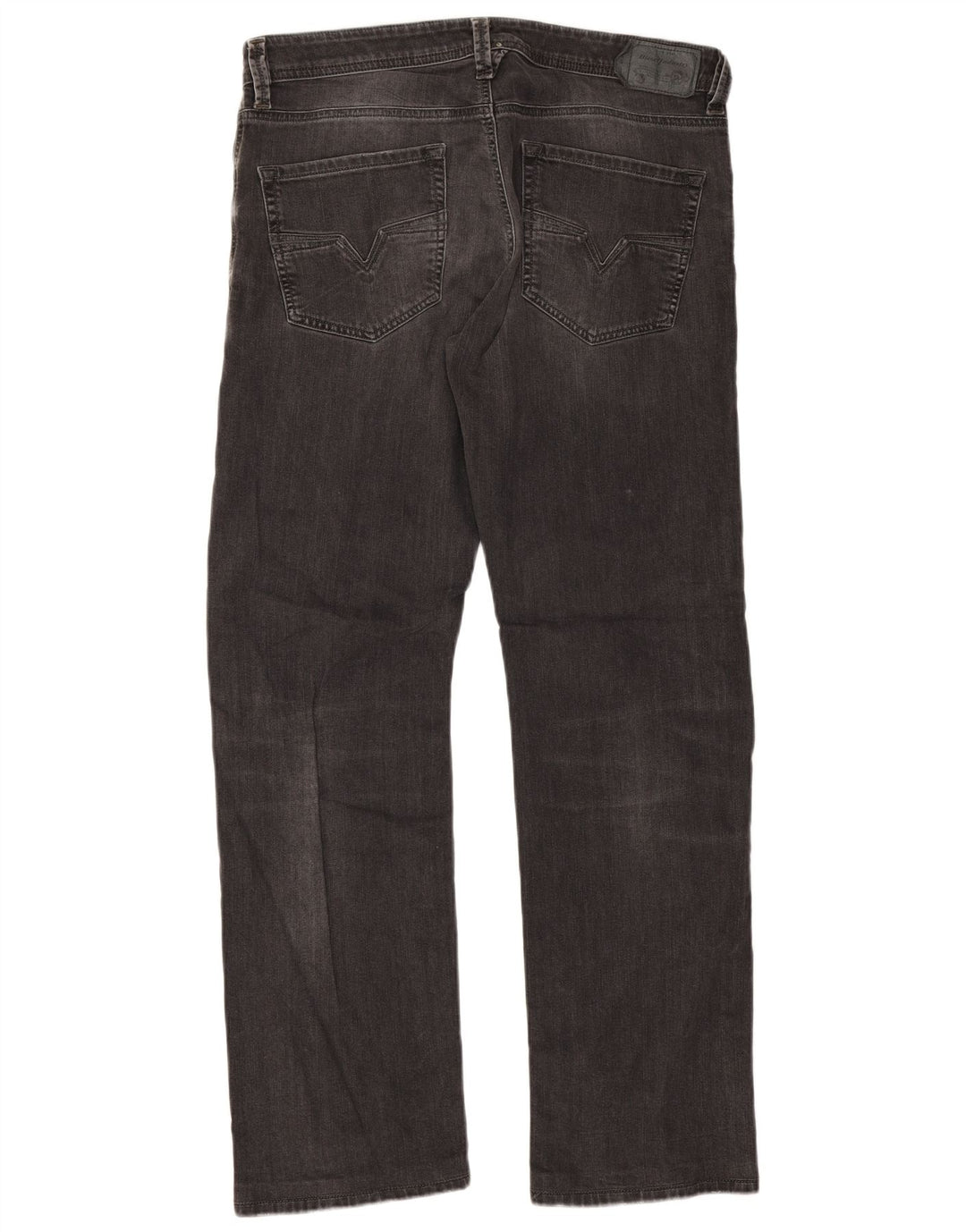 Diesel Herre Larkee Regular Straight Jeans W34 L32 Grå Bomuld