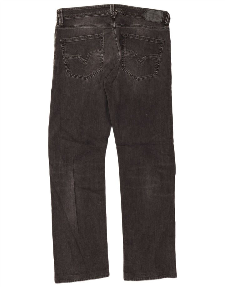 Diesel Herre Larkee Regular Straight Jeans W34 L32 Grå Bomuld