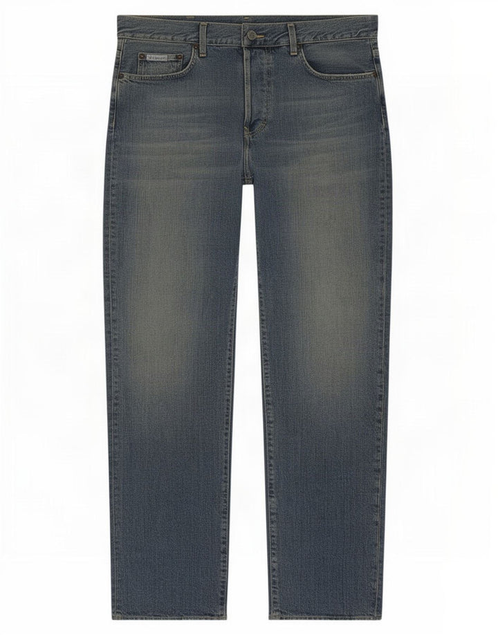 Calvin Klein Straight Jeans til mænd W32 L33 Blå