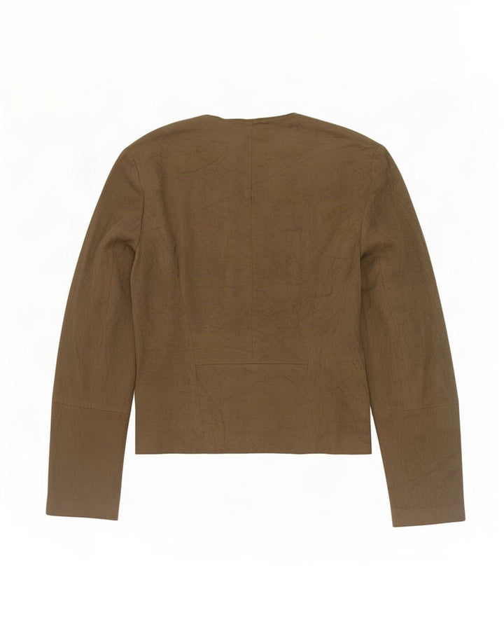 Marks & Spencer Dame Cardigan Top UK 14 Stor Khaki Polyester