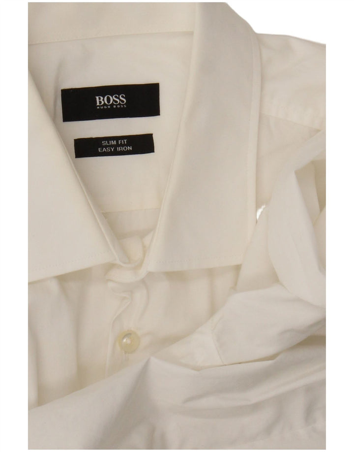 Hugo Boss Herre Slim Fit skjorte Medium White