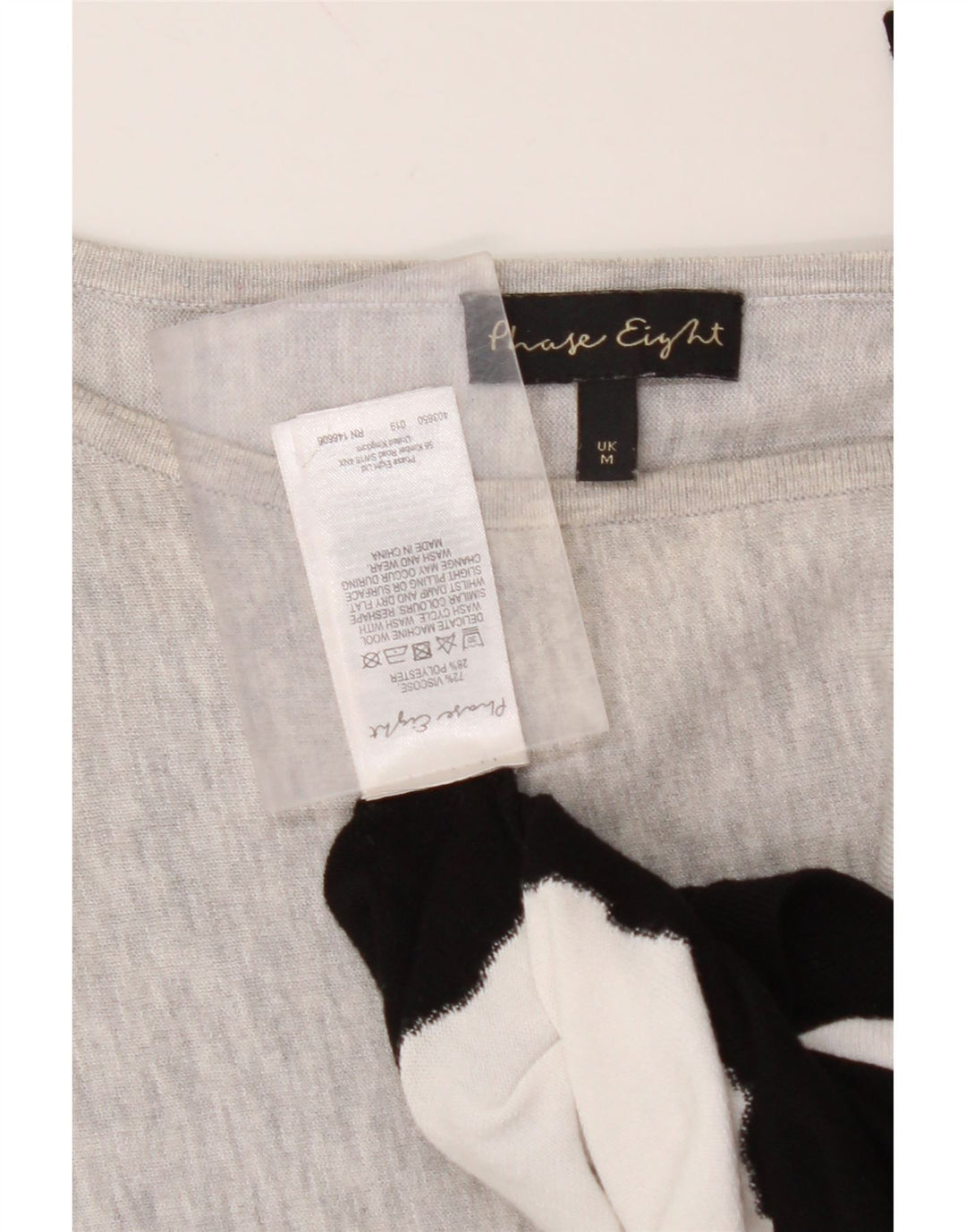 FASE otte Dame Oversized Boat Neck Jumper Sweater UK 14 Medium Grey