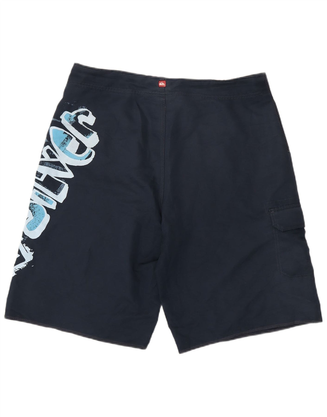 Quiksilver grafiske badeshorts til mænd store marineblå polyester