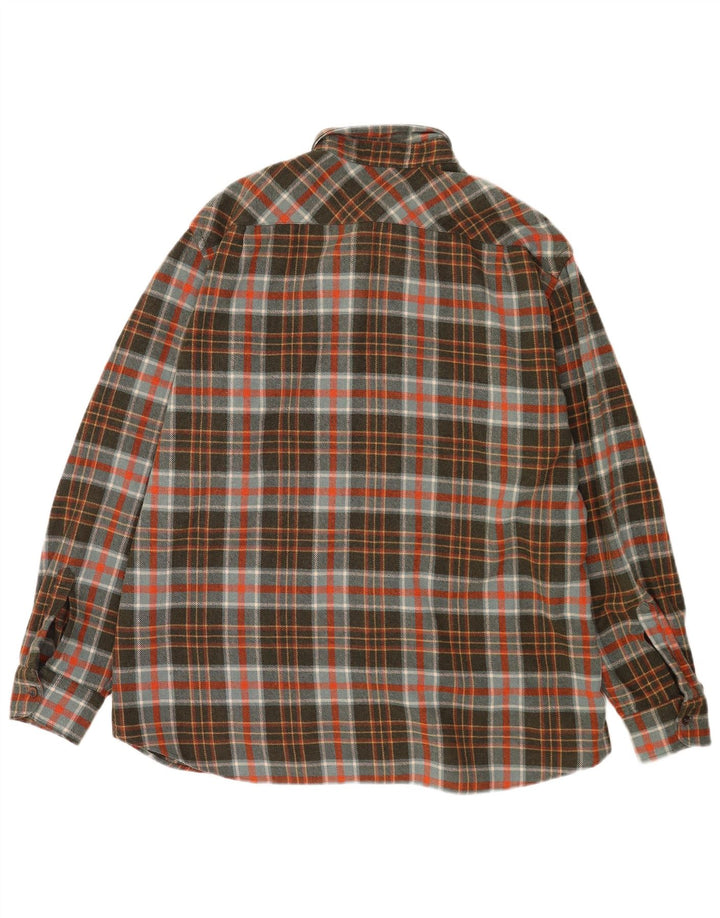 Vintage herre skovhugger flannel skjorte XL Khaki tern