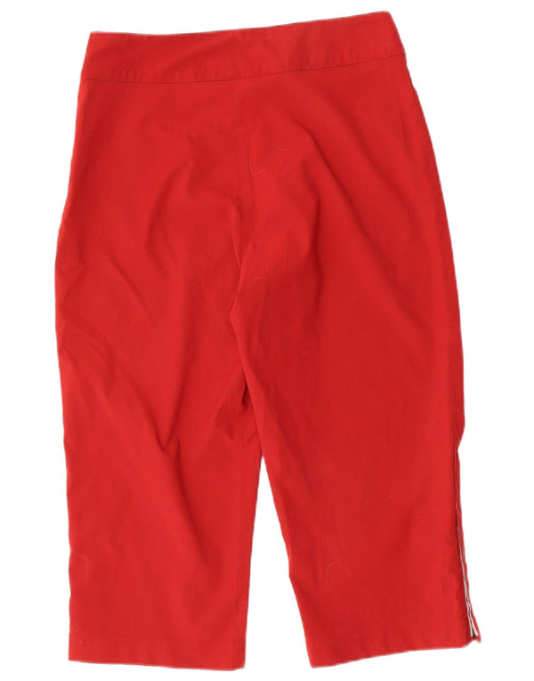 Adidas Dame Capri Bukser UK 14 Large W30 L19 Rød Polyester