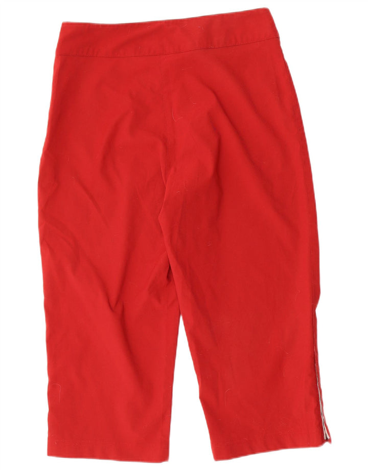 Adidas Dame Capri Bukser UK 14 Large W30 L19 Rød Polyester