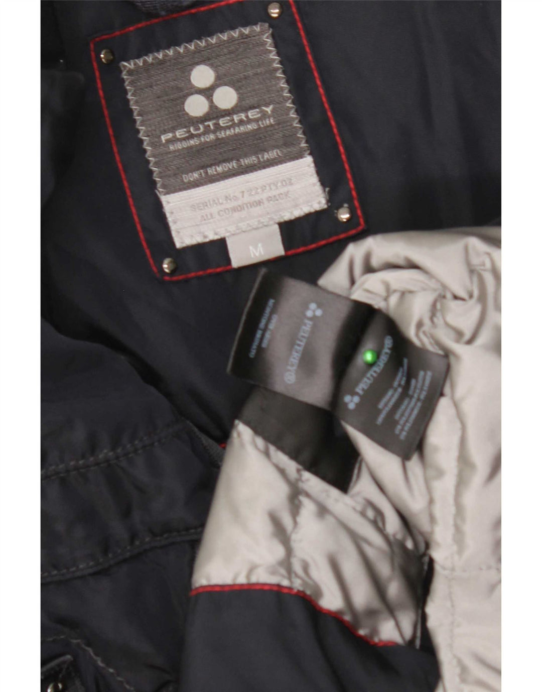 PEUTEREY Herre Utility Jacket UK 38 Medium Navy Blue Polyamid