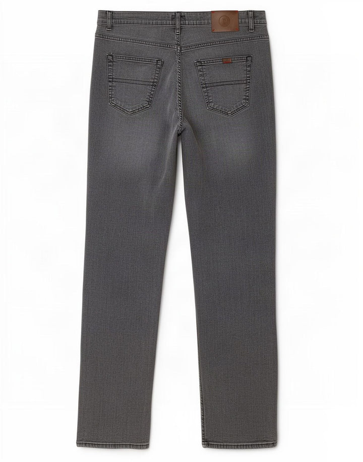 Trussardi Straight Jeans til mænd W36 L34 Grå bomuld