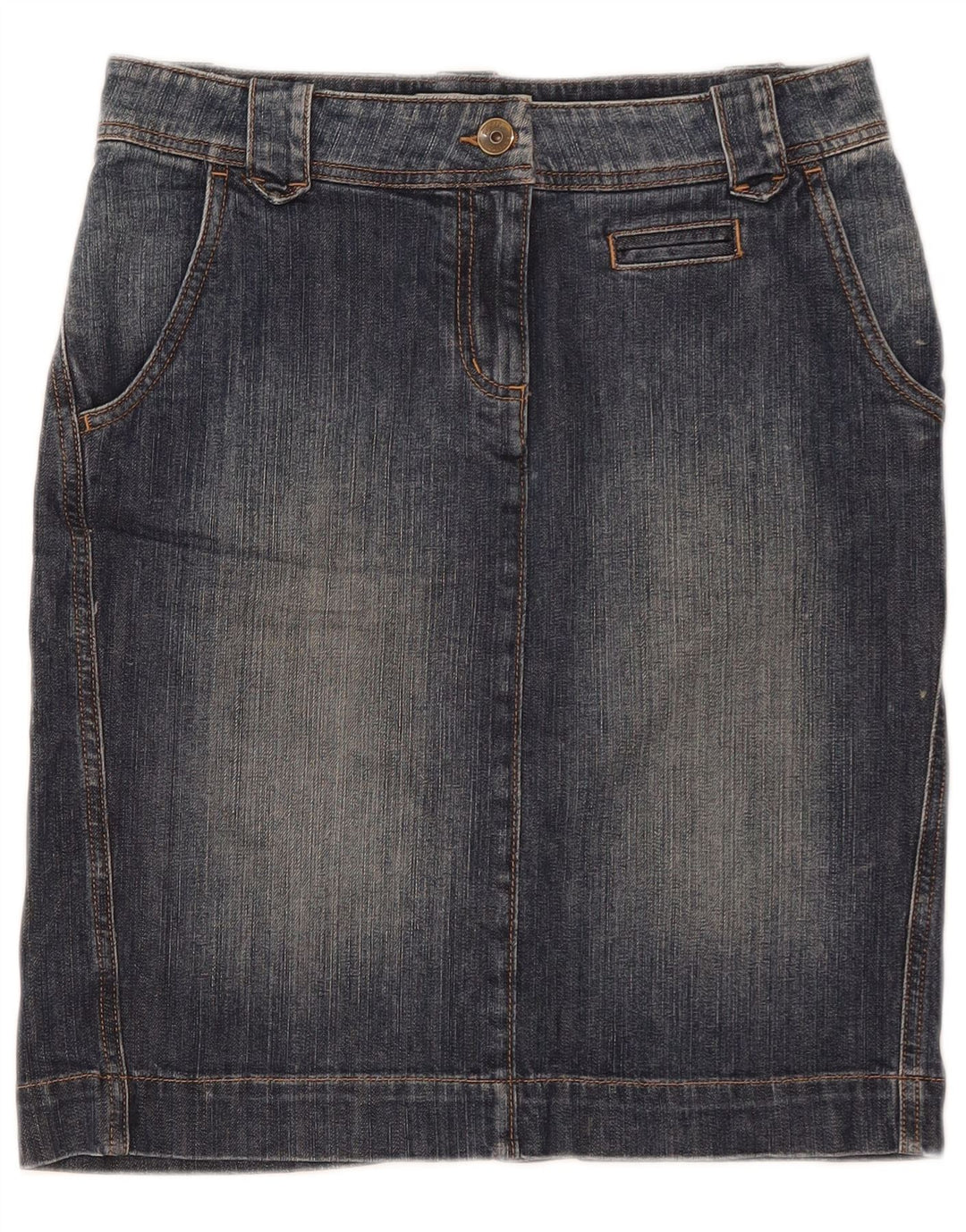 Henry Cottons Dame Denim Nederdel IT 42 Medium W30 Blå Bomuld