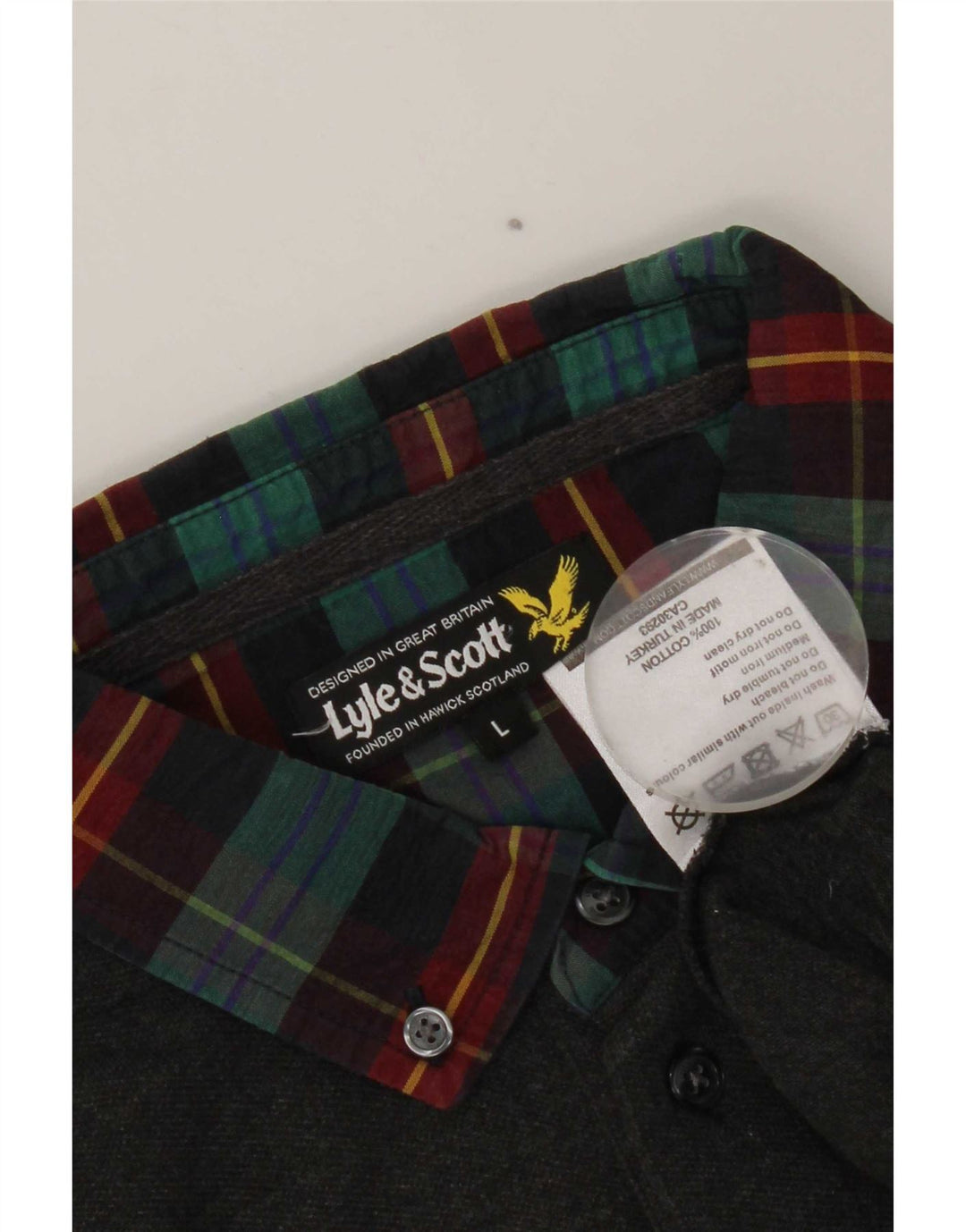 Lyle & Scott Herre Kortærmet Polo Shirt Stor Grå Bomuld Klassisk